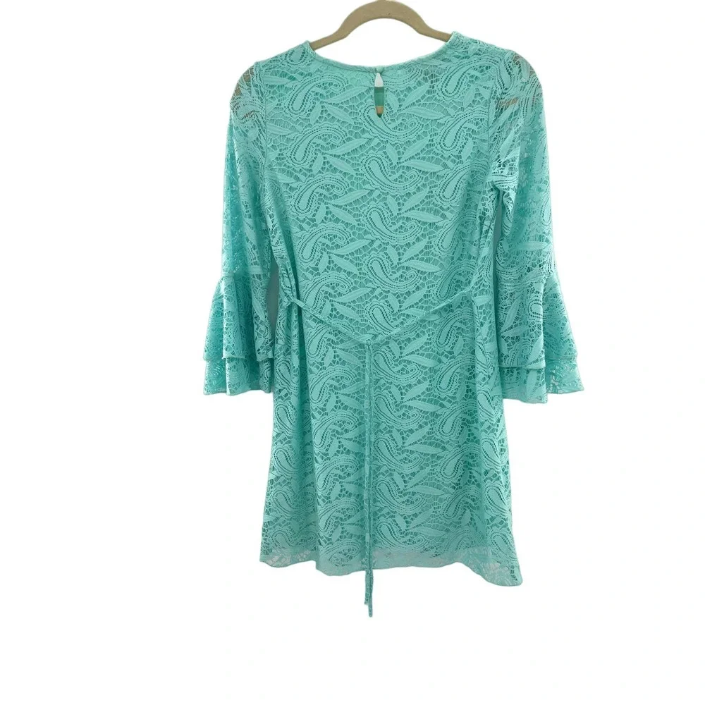 Amy Byer Green lace Girls 16